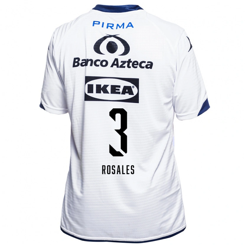 Danxen Hombre Camiseta Fátima Rosales #3 Blanco Negro Azul 1ª Equipación 2026/27 La Camisa