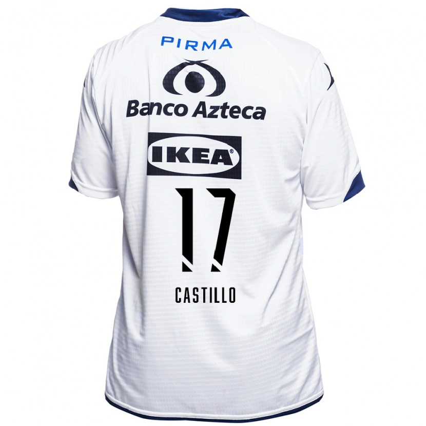 Danxen Hombre Camiseta Raúl Castillo #17 Blanco Negro Azul 1ª Equipación 2026/27 La Camisa