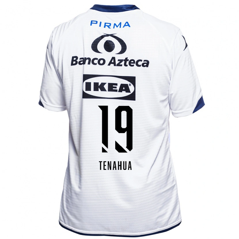 Danxen Hombre Camiseta Itzia Tenahua #19 Blanco Negro Azul 1ª Equipación 2026/27 La Camisa
