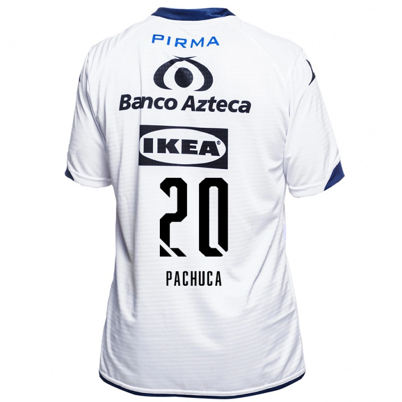 Danxen Hombre Camiseta José Pachuca #20 Blanco Negro Azul 1ª Equipación 2026/27 La Camisa