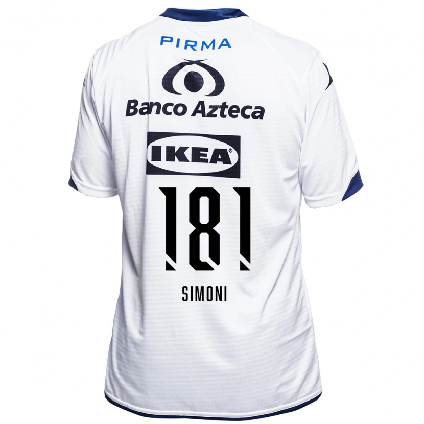Danxen Hombre Camiseta Julio Simoni #181 Blanco Negro Azul 1ª Equipación 2026/27 La Camisa