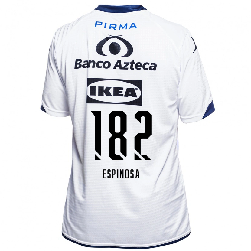 Danxen Hombre Camiseta Daniel Espinosa #182 Blanco Negro Azul 1ª Equipación 2026/27 La Camisa