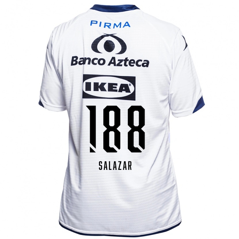 Danxen Hombre Camiseta Ronaldo Salazar #188 Blanco Negro Azul 1ª Equipación 2026/27 La Camisa