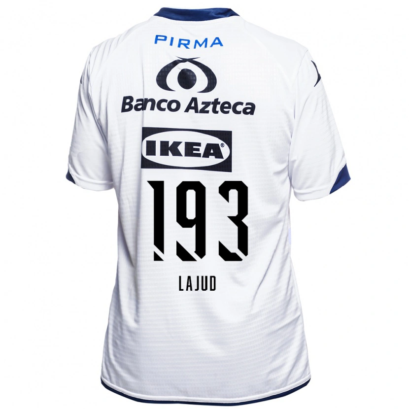 Danxen Hombre Camiseta Rodrigo Lajud #193 Blanco Negro Azul 1ª Equipación 2026/27 La Camisa