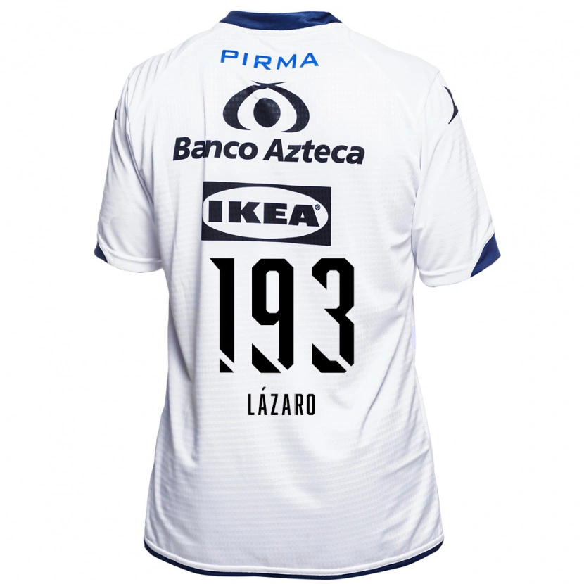 Danxen Hombre Camiseta Juan Lázaro #193 Blanco Negro Azul 1ª Equipación 2026/27 La Camisa