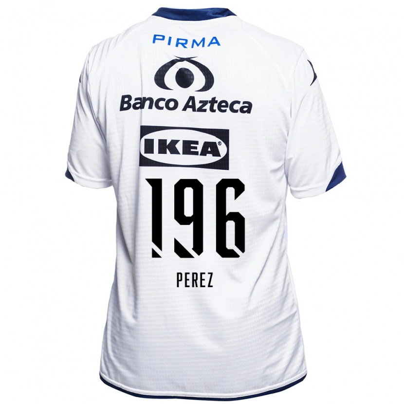Danxen Hombre Camiseta Arez Pérez #196 Blanco Negro Azul 1ª Equipación 2026/27 La Camisa