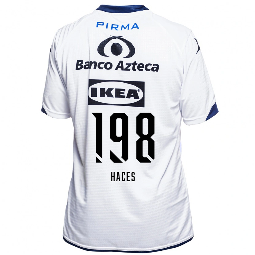 Danxen Hombre Camiseta Daniel Haces #198 Blanco Negro Azul 1ª Equipación 2026/27 La Camisa