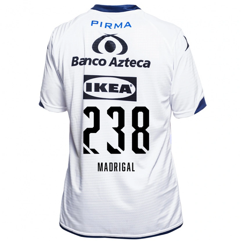 Danxen Hombre Camiseta David Madrigal #238 Blanco Negro Azul 1ª Equipación 2026/27 La Camisa