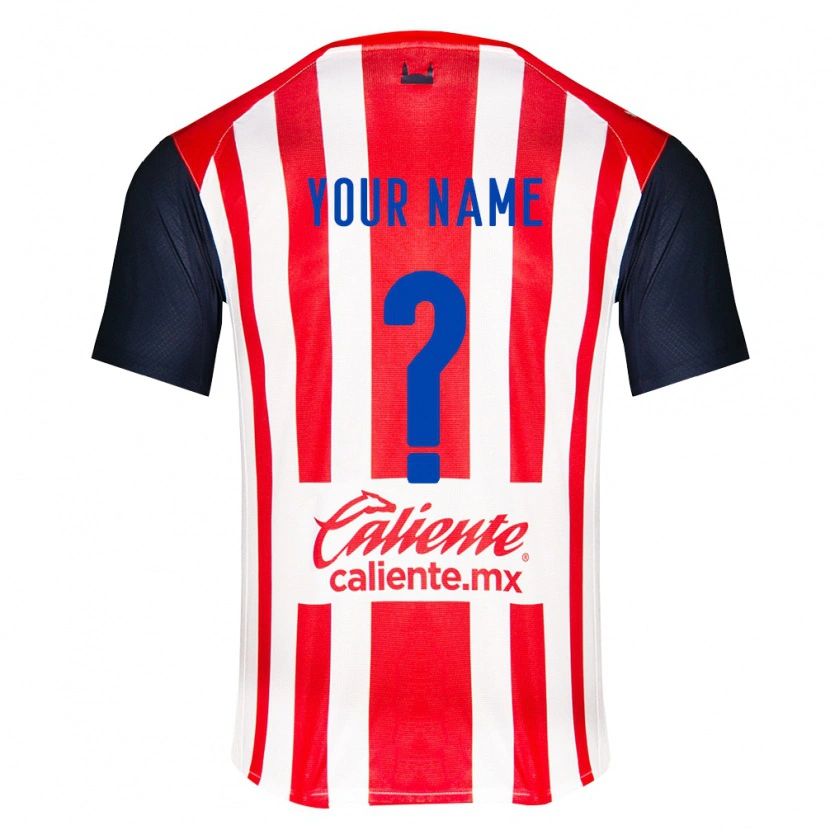 Danxen Hombre Camiseta Su Nombre #0 Rojo Negro Blanco 1ª Equipación 2026/27 La Camisa