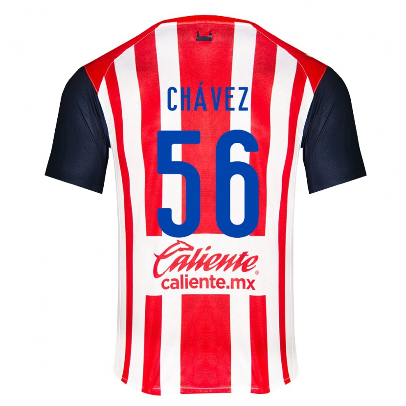 Danxen Hombre Camiseta Ángel Chávez #56 Rojo Negro Blanco 1ª Equipación 2026/27 La Camisa