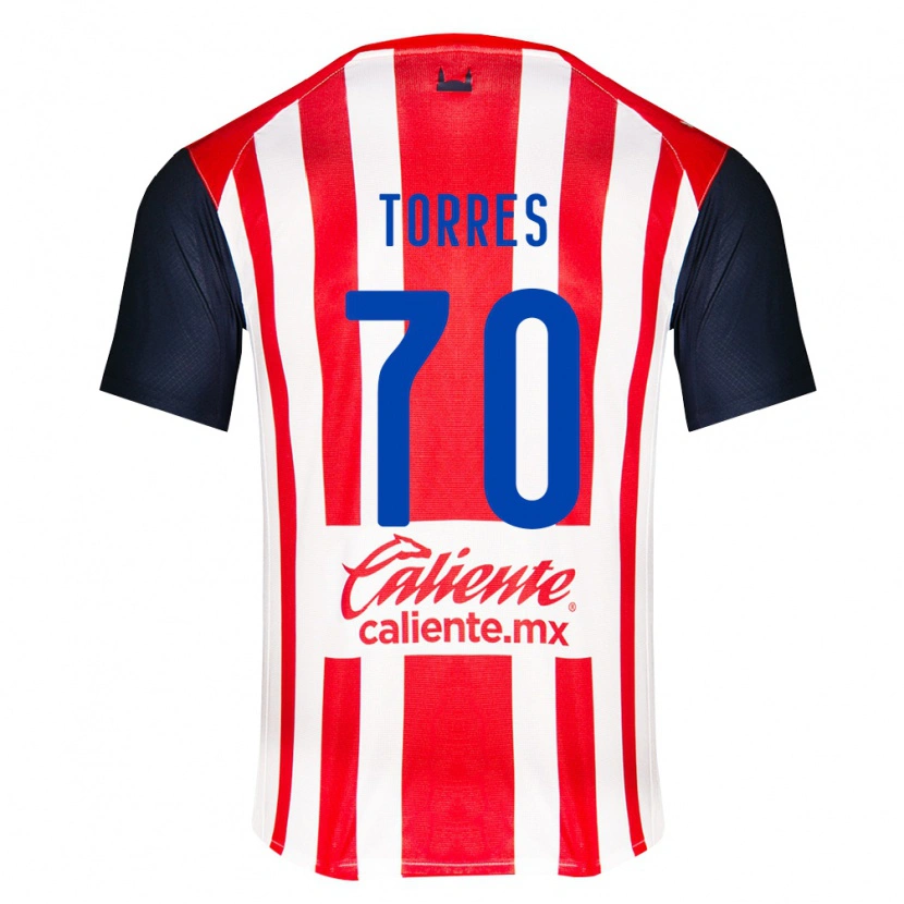 Danxen Hombre Camiseta Leo Torres #70 Rojo Negro Blanco 1ª Equipación 2026/27 La Camisa