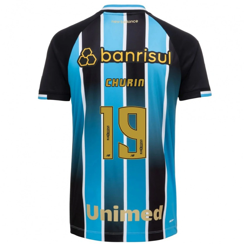 Danxen Hombre Camiseta Diego Churin #19 Azul Marrón Negro 1ª Equipación 2026/27 La Camisa