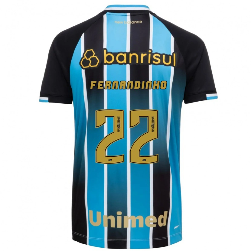 Danxen Hombre Camiseta Fernandinho #22 Azul Marrón Negro 1ª Equipación 2026/27 La Camisa