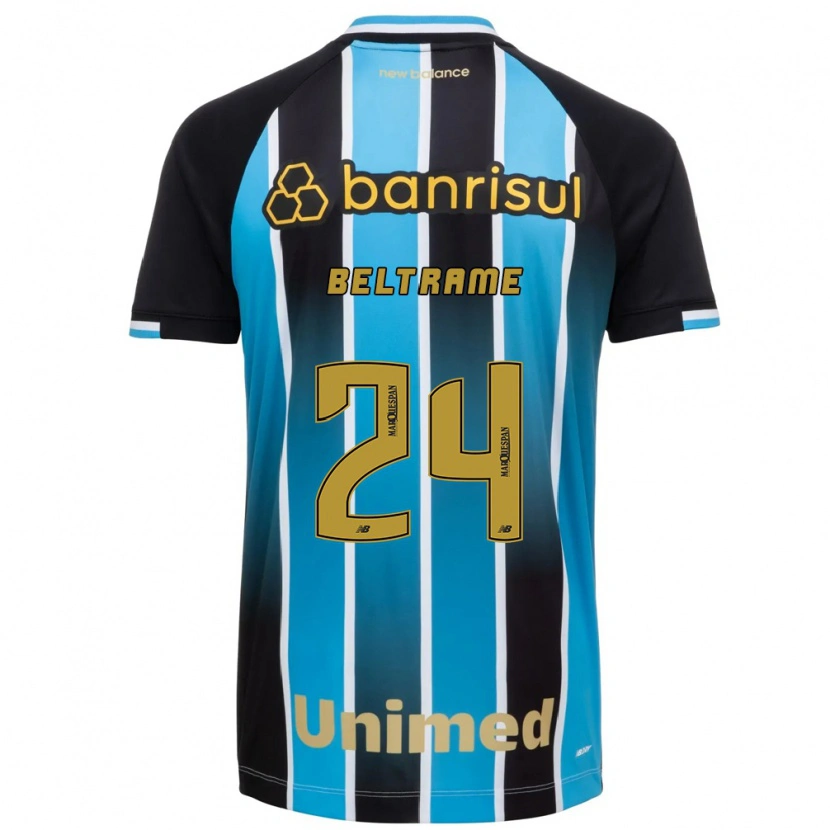 Danxen Hombre Camiseta Thiago Beltrame #24 Azul Marrón Negro 1ª Equipación 2026/27 La Camisa