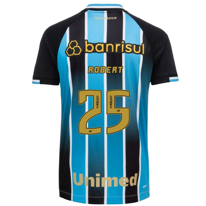 Danxen Hombre Camiseta Jhonata Robert #25 Azul Marrón Negro 1ª Equipación 2026/27 La Camisa
