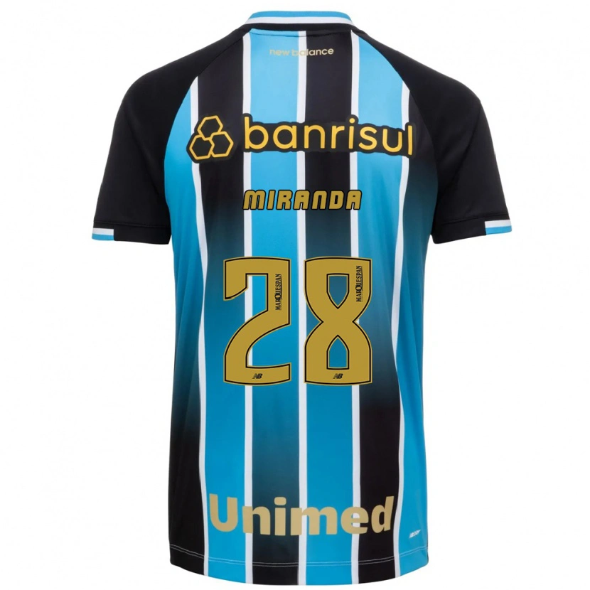 Danxen Hombre Camiseta Paulo Miranda #28 Azul Marrón Negro 1ª Equipación 2026/27 La Camisa