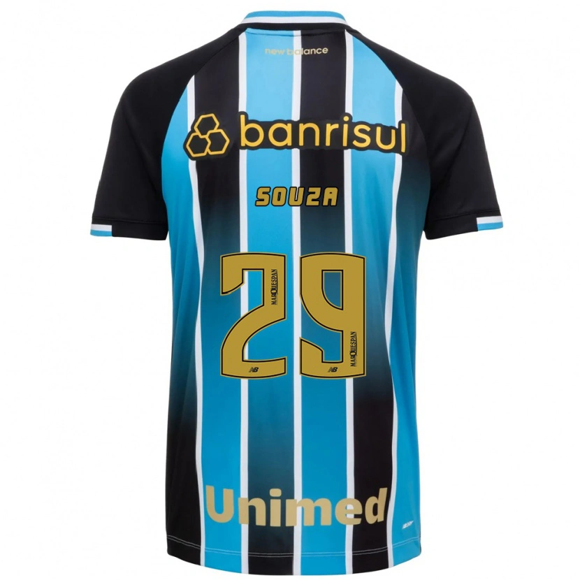 Danxen Hombre Camiseta Diego Souza #29 Azul Marrón Negro 1ª Equipación 2026/27 La Camisa