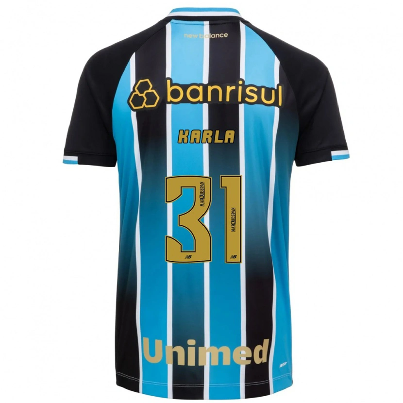 Danxen Hombre Camiseta Emmily Karla #31 Azul Marrón Negro 1ª Equipación 2026/27 La Camisa