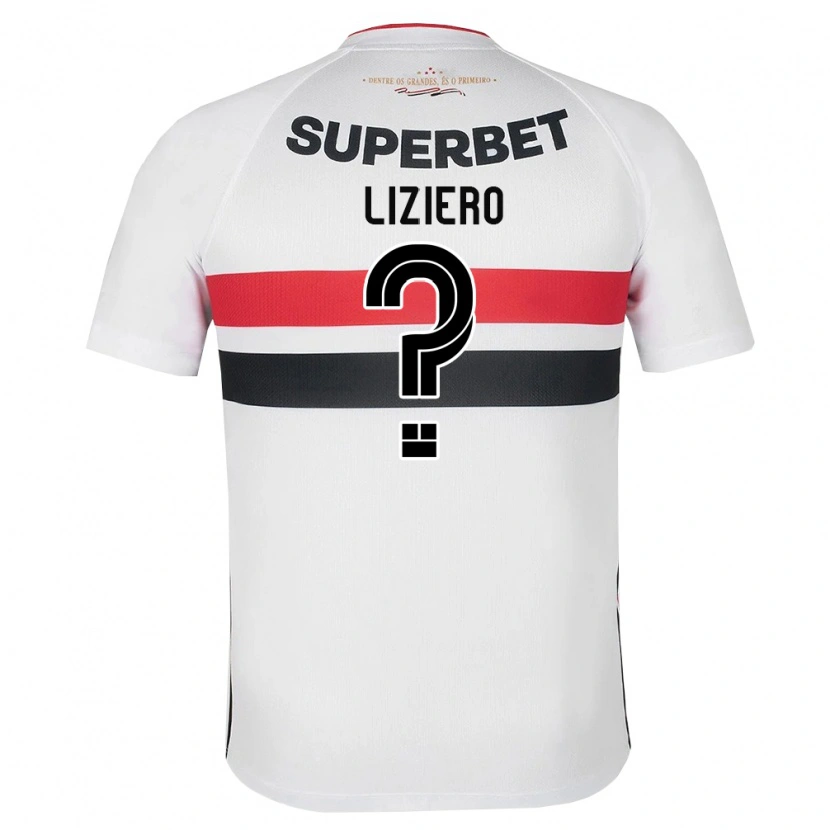 Danxen Hombre Camiseta Liziero #0 Blanco Rojo Negro 1ª Equipación 2026/27 La Camisa