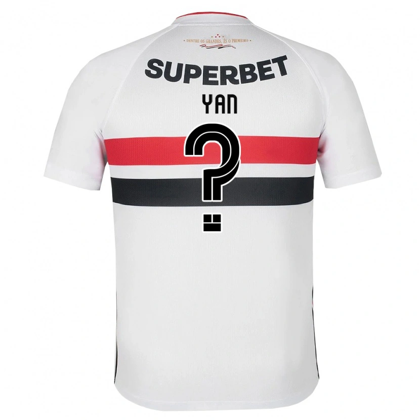 Danxen Hombre Camiseta Arthur Yan #0 Blanco Rojo Negro 1ª Equipación 2026/27 La Camisa