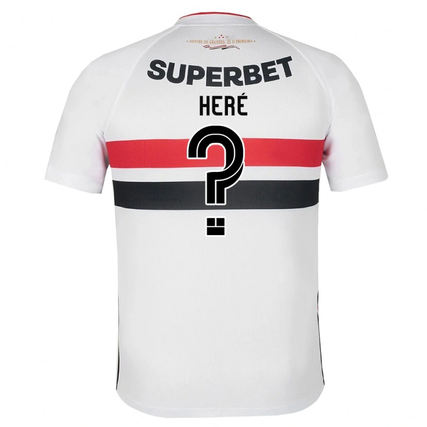 Danxen Hombre Camiseta Heré #0 Blanco Rojo Negro 1ª Equipación 2026/27 La Camisa