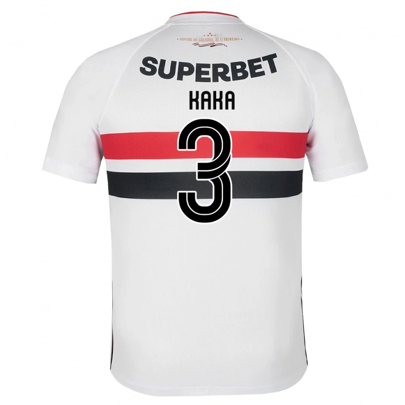 Danxen Hombre Camiseta Kaka #3 Blanco Rojo Negro 1ª Equipación 2026/27 La Camisa
