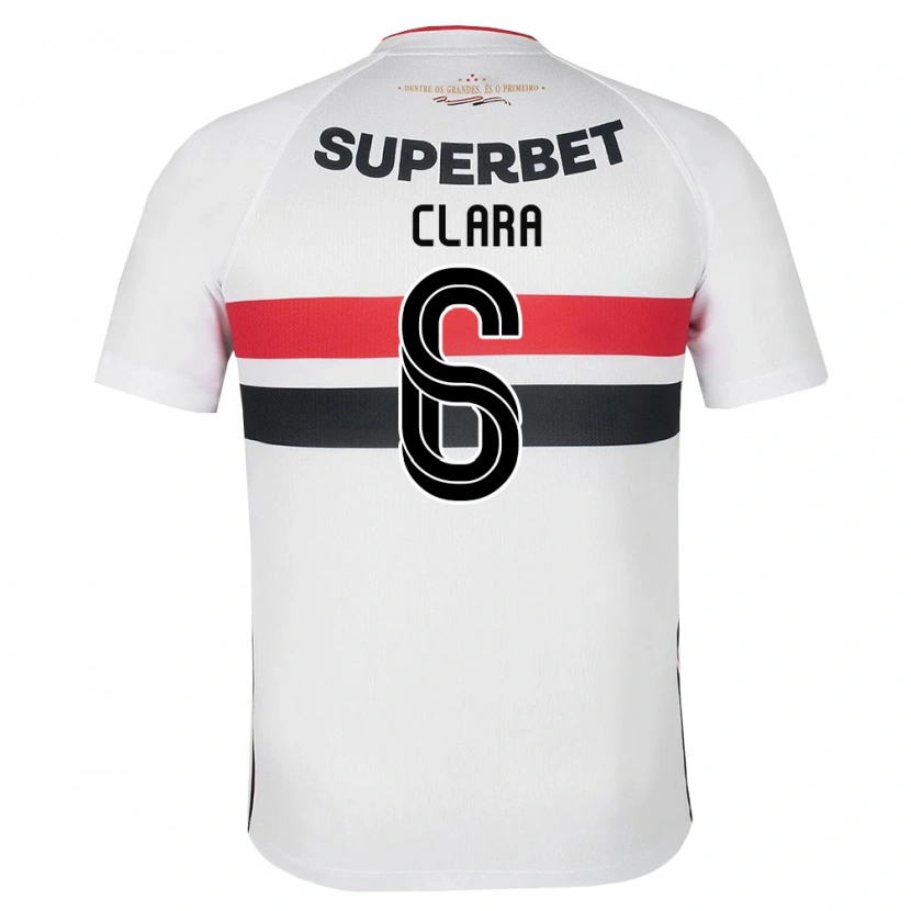 Danxen Hombre Camiseta Ana Clara #6 Blanco Rojo Negro 1ª Equipación 2026/27 La Camisa