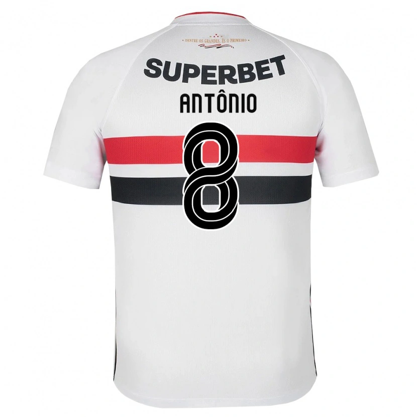 Danxen Hombre Camiseta Marcos Antônio #8 Blanco Rojo Negro 1ª Equipación 2026/27 La Camisa
