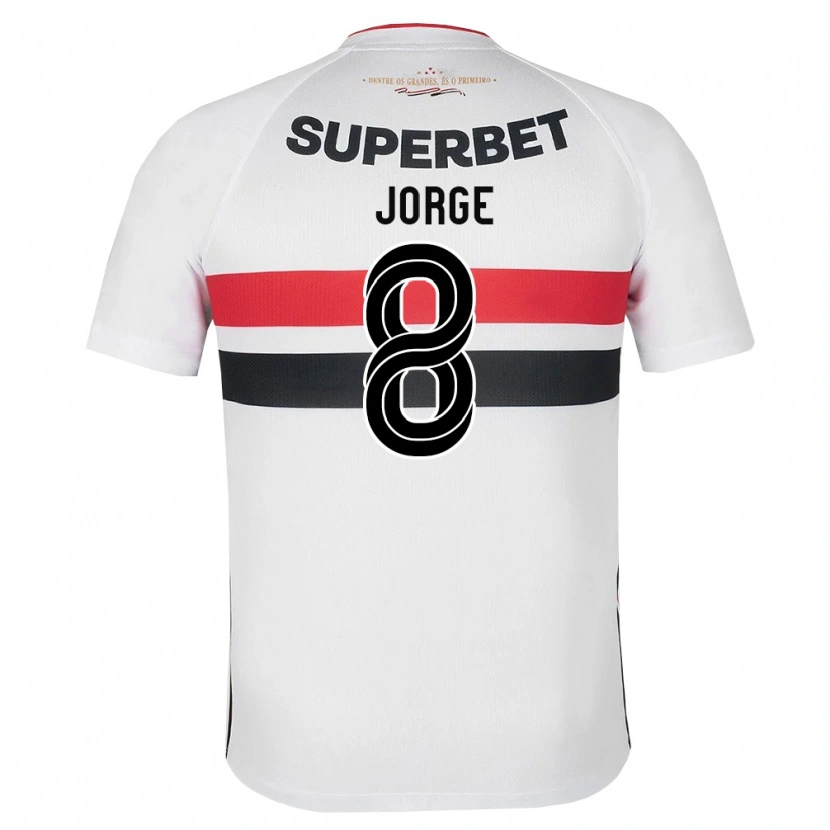 Danxen Hombre Camiseta Lucas Jorge #8 Blanco Rojo Negro 1ª Equipación 2026/27 La Camisa