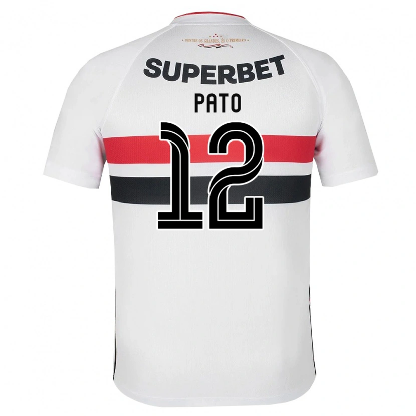 Danxen Hombre Camiseta Alexandre Pato #12 Blanco Rojo Negro 1ª Equipación 2026/27 La Camisa
