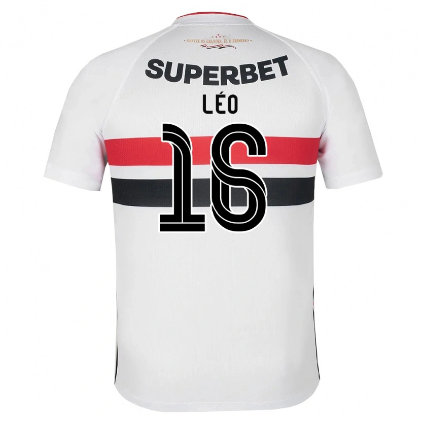 Danxen Hombre Camiseta Leo #16 Blanco Rojo Negro 1ª Equipación 2026/27 La Camisa