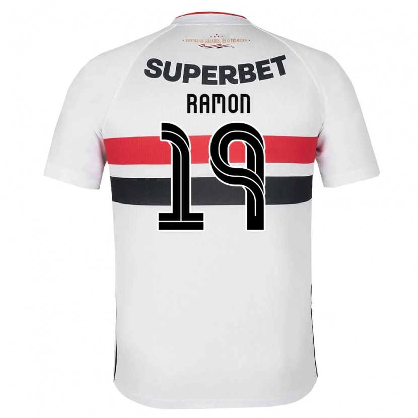 Danxen Hombre Camiseta Lucas Ramon #19 Blanco Rojo Negro 1ª Equipación 2026/27 La Camisa