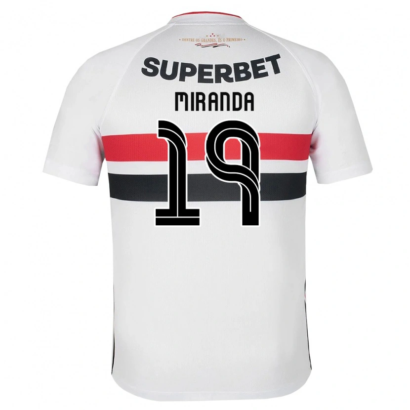 Danxen Hombre Camiseta Gustavo Miranda #19 Blanco Rojo Negro 1ª Equipación 2026/27 La Camisa