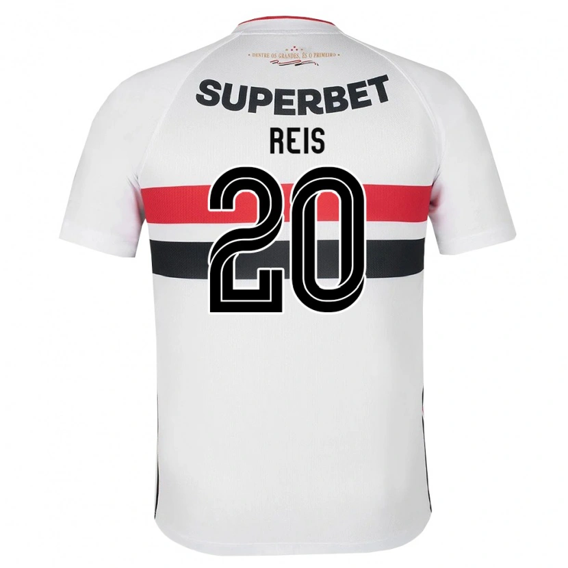 Danxen Hombre Camiseta Guilherme Reis #20 Blanco Rojo Negro 1ª Equipación 2026/27 La Camisa