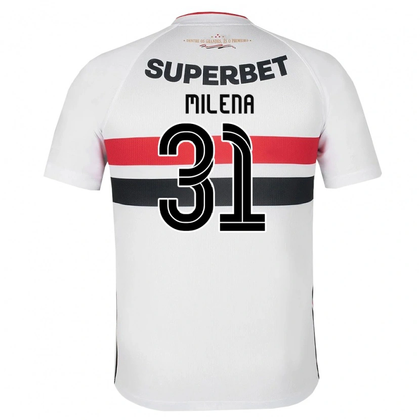 Danxen Hombre Camiseta Milena #31 Blanco Rojo Negro 1ª Equipación 2026/27 La Camisa