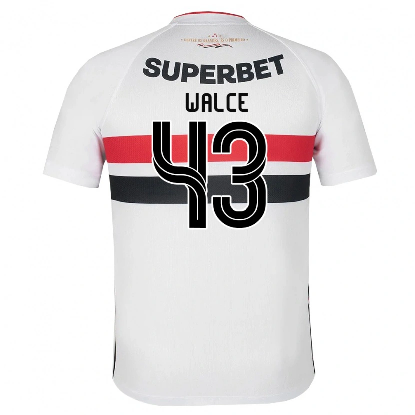Danxen Hombre Camiseta Walce #43 Blanco Rojo Negro 1ª Equipación 2026/27 La Camisa
