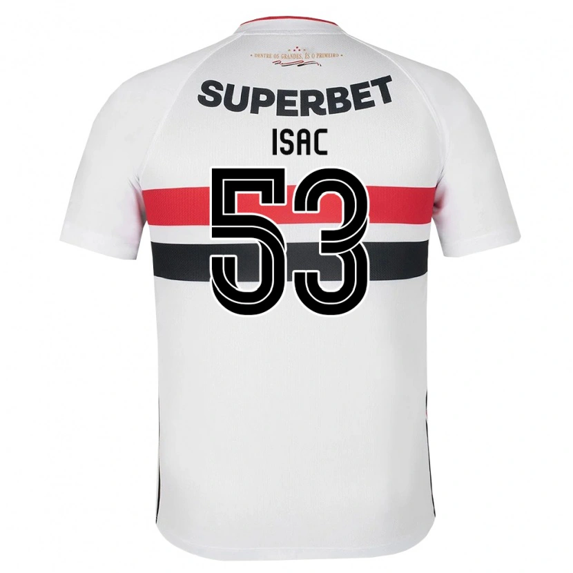 Danxen Hombre Camiseta Isac Silvestre Da Silva #53 Blanco Rojo Negro 1ª Equipación 2026/27 La Camisa