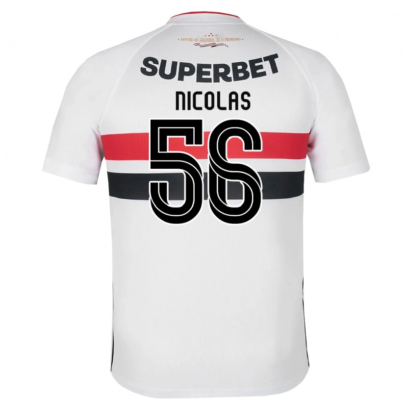 Danxen Hombre Camiseta Nicolas Bosshardt #56 Blanco Rojo Negro 1ª Equipación 2026/27 La Camisa