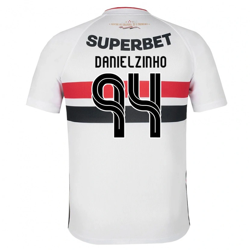 Danxen Hombre Camiseta Danielzinho #94 Blanco Rojo Negro 1ª Equipación 2026/27 La Camisa