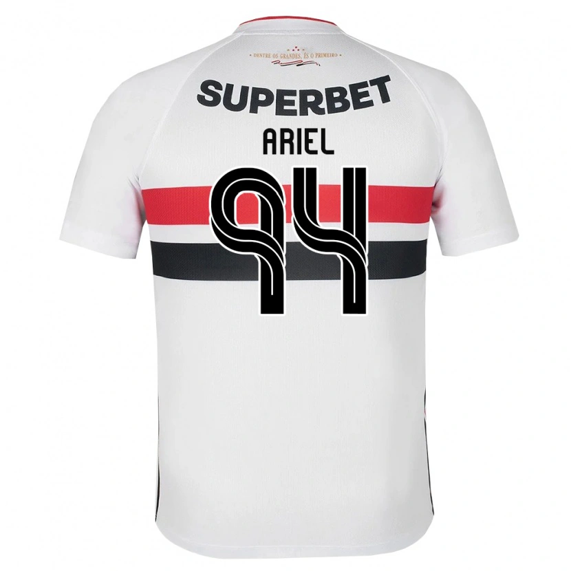 Danxen Hombre Camiseta Ariel #94 Blanco Rojo Negro 1ª Equipación 2026/27 La Camisa