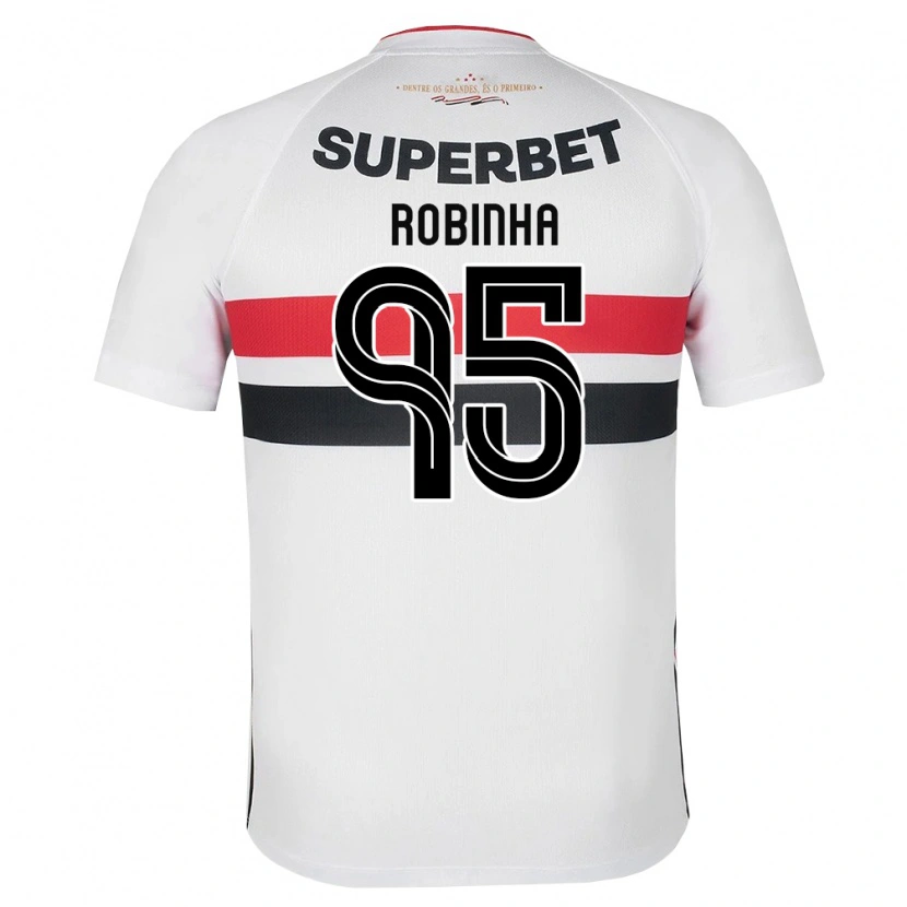 Danxen Hombre Camiseta Robinha #95 Blanco Rojo Negro 1ª Equipación 2026/27 La Camisa
