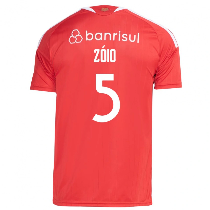 Danxen Hombre Camiseta Zóio #5 Rojo Blanco 1ª Equipación 2026/27 La Camisa