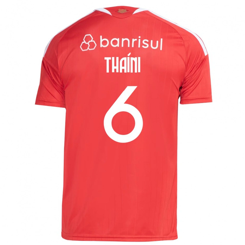 Danxen Hombre Camiseta Thaíni #6 Rojo Blanco 1ª Equipación 2026/27 La Camisa