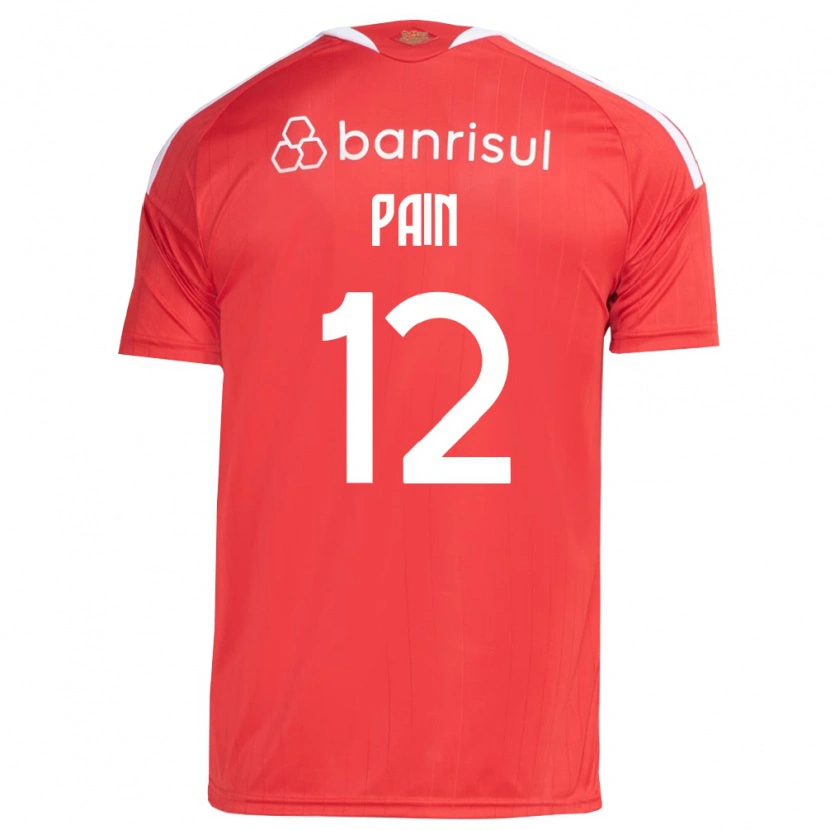 Danxen Hombre Camiseta Luan Pain #12 Rojo Blanco 1ª Equipación 2026/27 La Camisa
