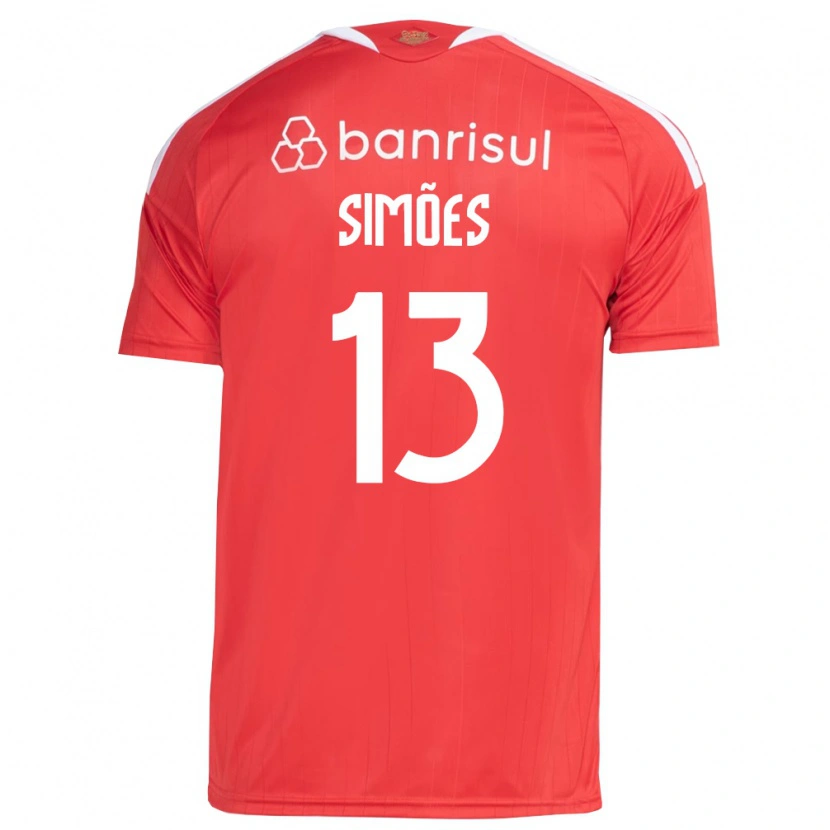 Danxen Hombre Camiseta Arthur Simões #13 Rojo Blanco 1ª Equipación 2026/27 La Camisa