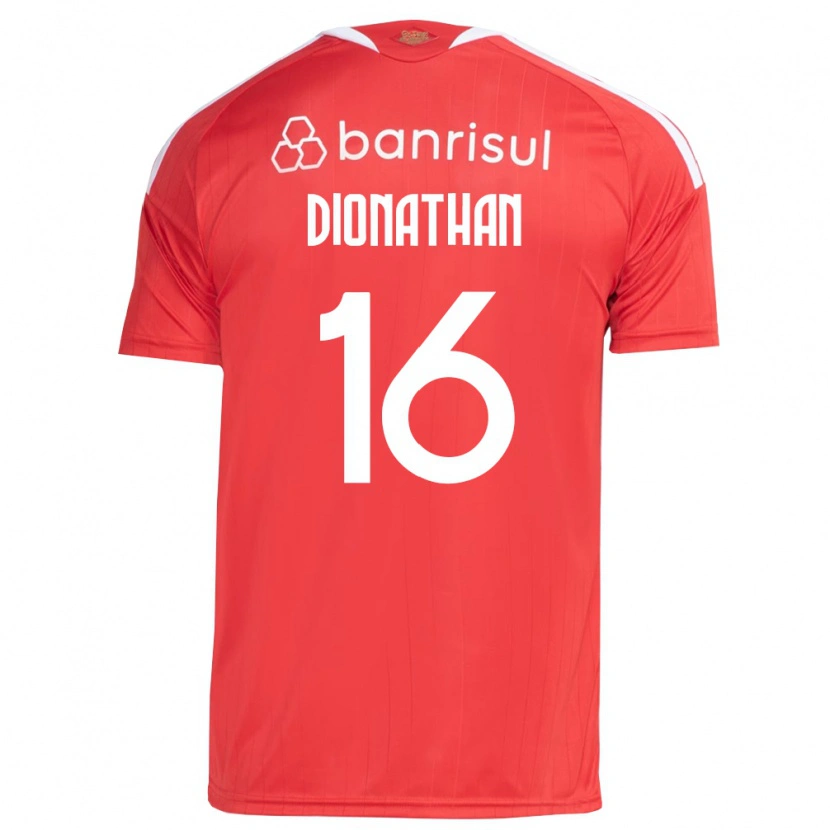 Danxen Hombre Camiseta Dionathan De Lima Dos Santos #16 Rojo Blanco 1ª Equipación 2026/27 La Camisa