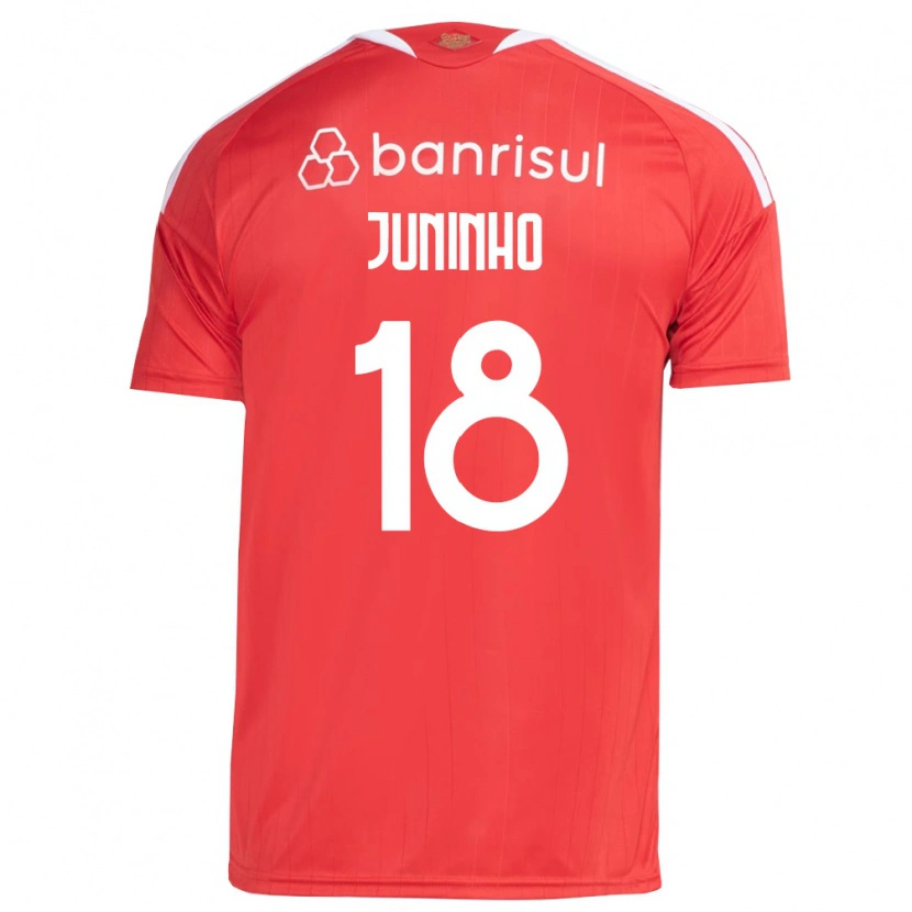 Danxen Hombre Camiseta Juninho #18 Rojo Blanco 1ª Equipación 2026/27 La Camisa