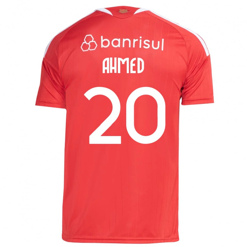 Danxen Hombre Camiseta Diego Ahmed #20 Rojo Blanco 1ª Equipación 2026/27 La Camisa