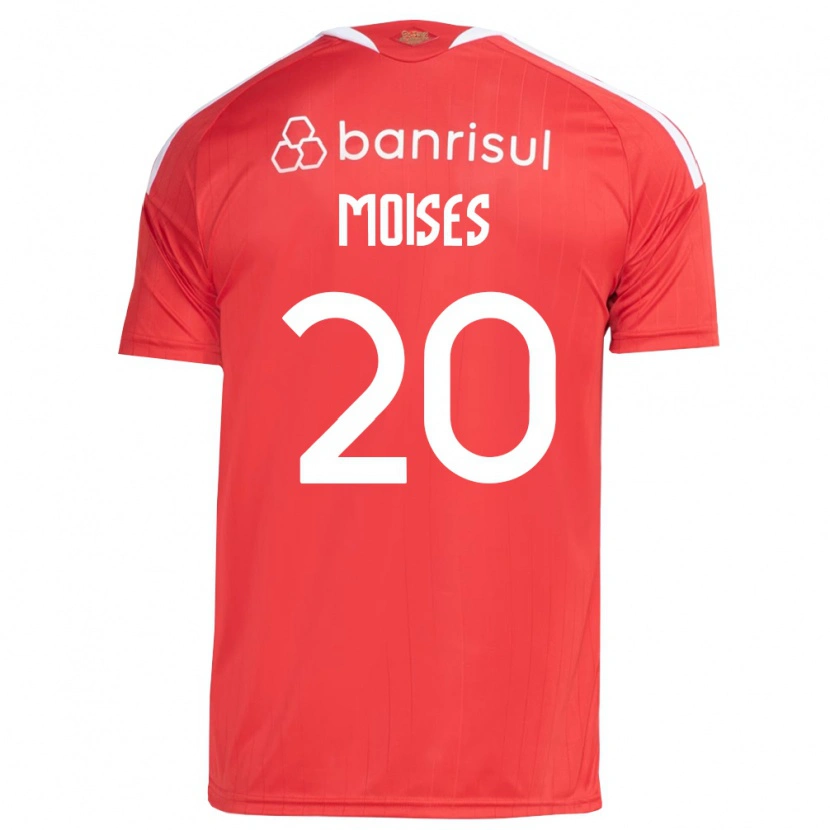 Danxen Hombre Camiseta Moises #20 Rojo Blanco 1ª Equipación 2026/27 La Camisa