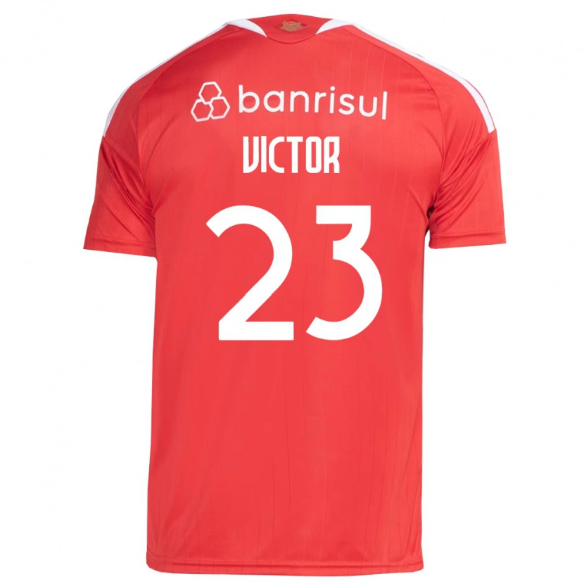 Danxen Hombre Camiseta Paulo Victor #23 Rojo Blanco 1ª Equipación 2026/27 La Camisa